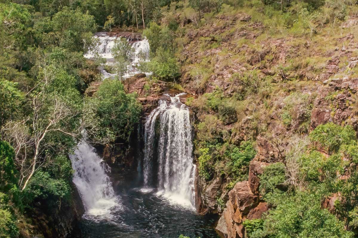 Birds eye view of Florence Falls in Litchfield National Park