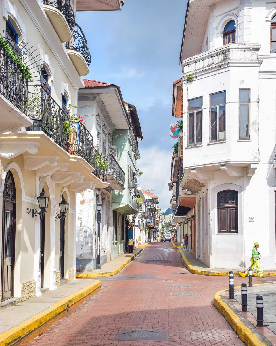 Colonial buildings in Old Town Panama City, Panama