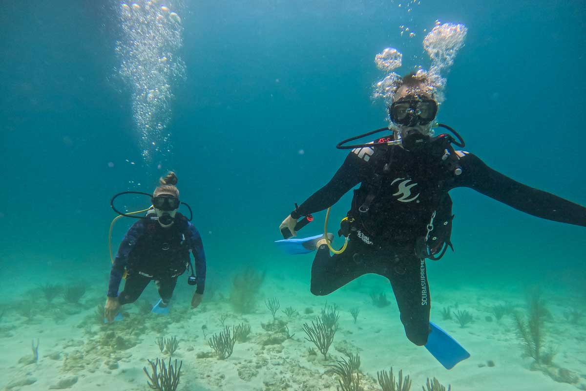 Daniel and Bailey scuba diving Puerto Vallarta, Mexico