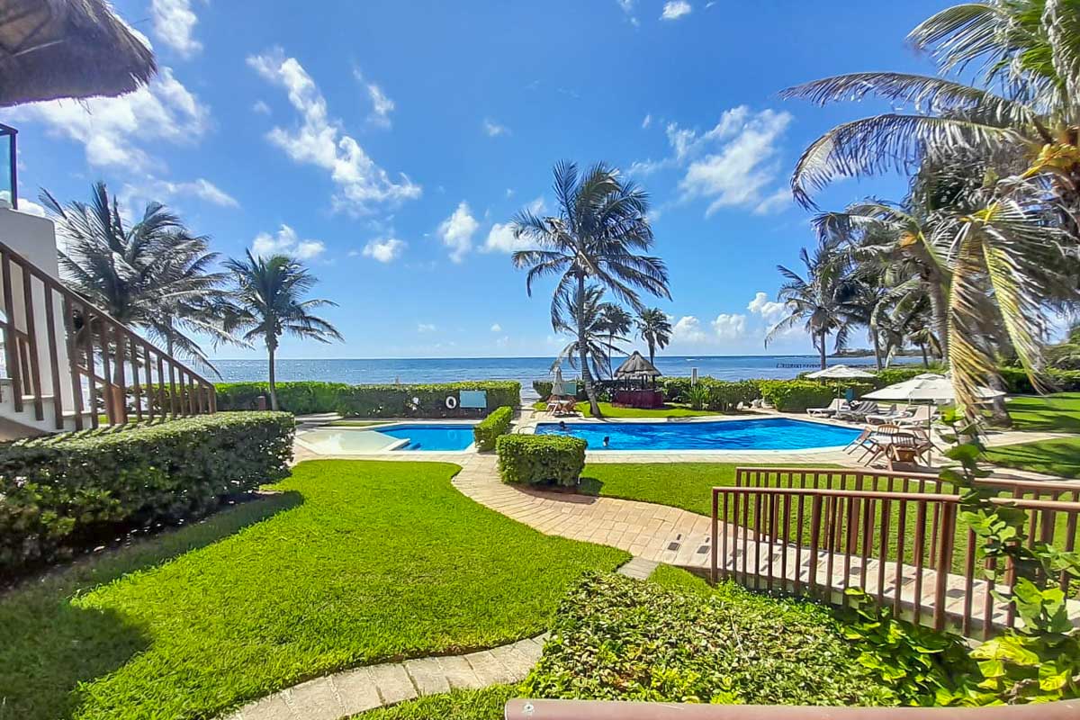 Las Villas Akumal view of the ocean from the hotel