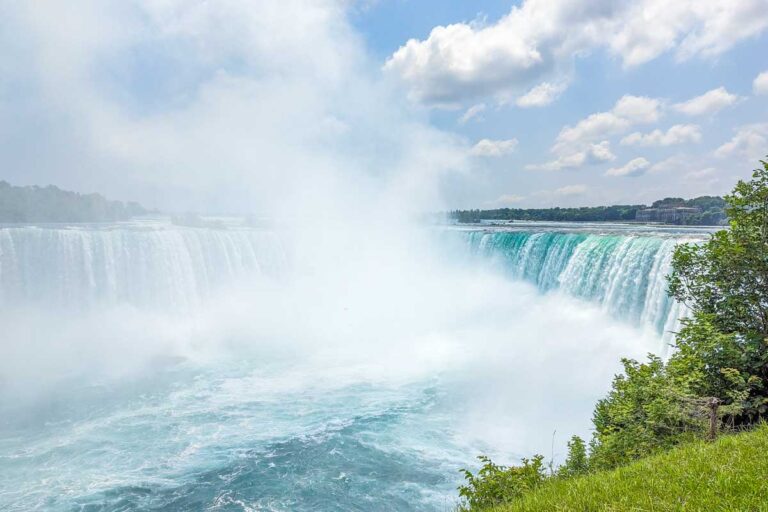 Scenic shot of Niagara Falls from the Canadian side on a tour from Montreal!