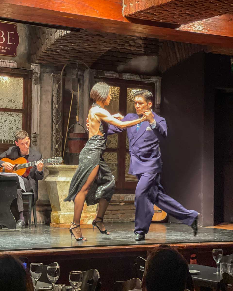 Tango during a show in Buenos Aires, Argentina