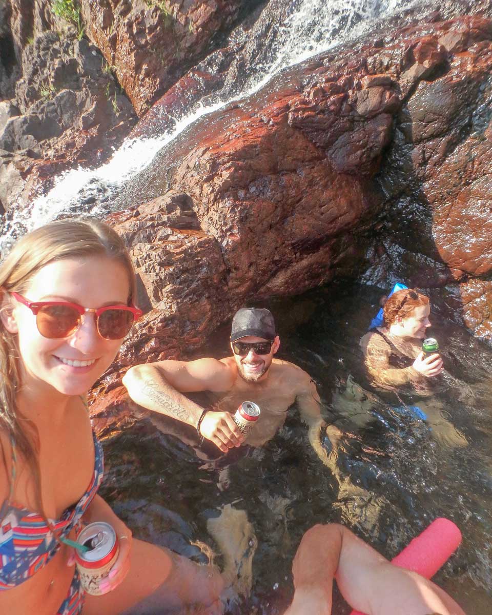 The Wangi Falls secret rock pool