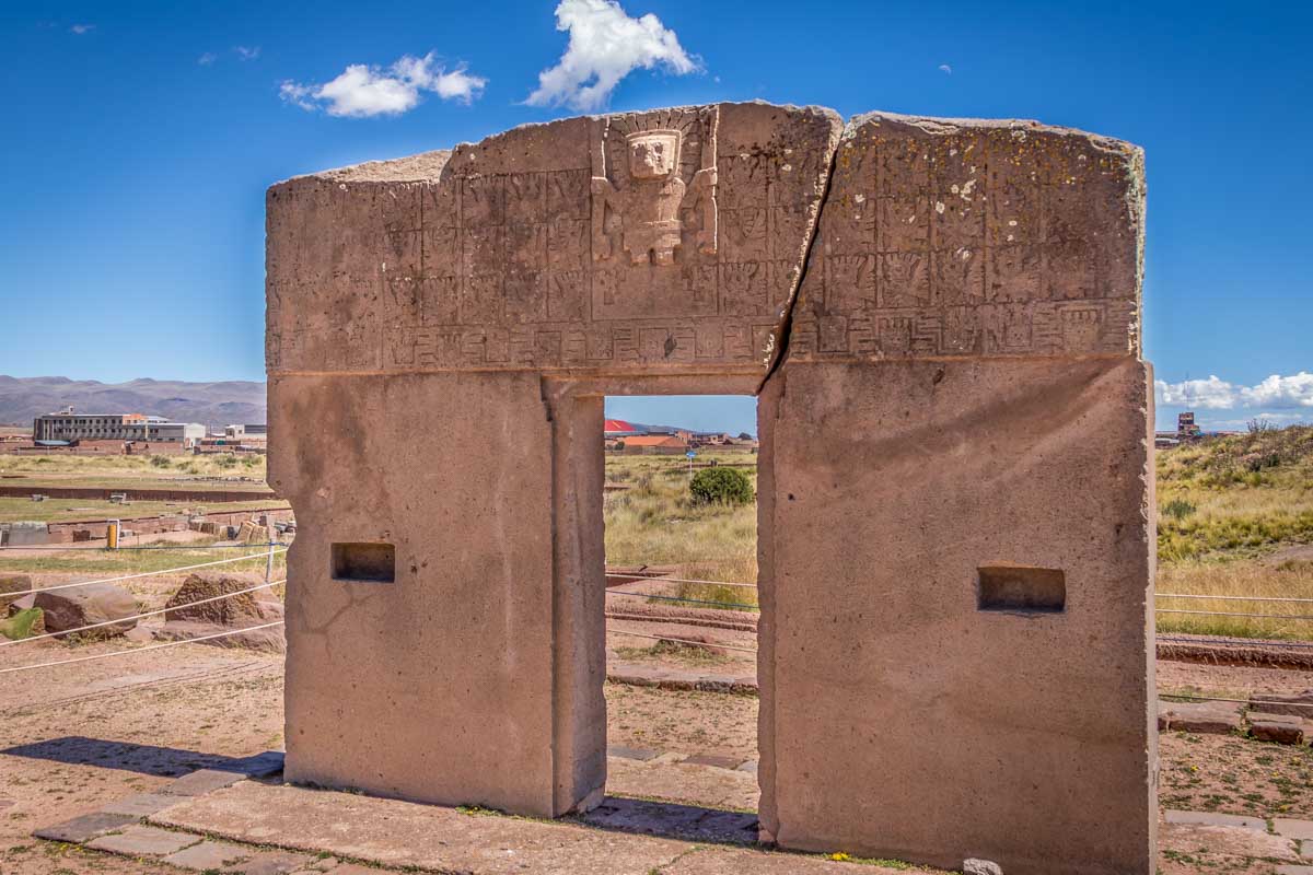 Tiwanaku Archeological site near La Paz, Bolivia