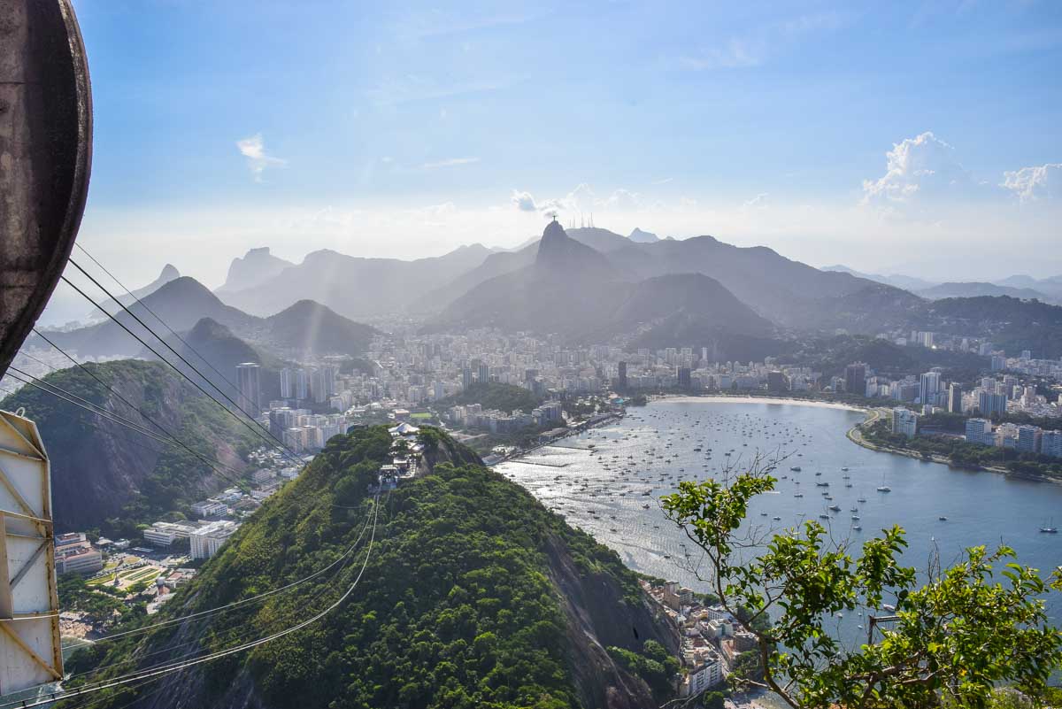Views from Sugarloaf Mountain (Pão de Açúcar) in Rio de Janeiro, Brazil