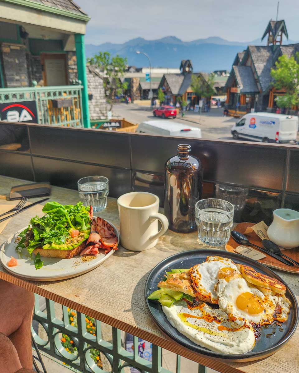 Brunch at Sunhouse Cafe in Jasper, Canada