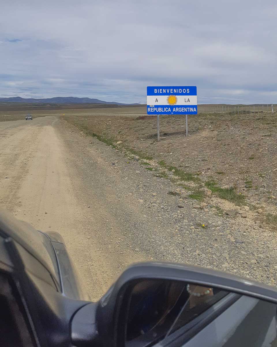 Crossing the border with Chile and Argentina in Patagonia