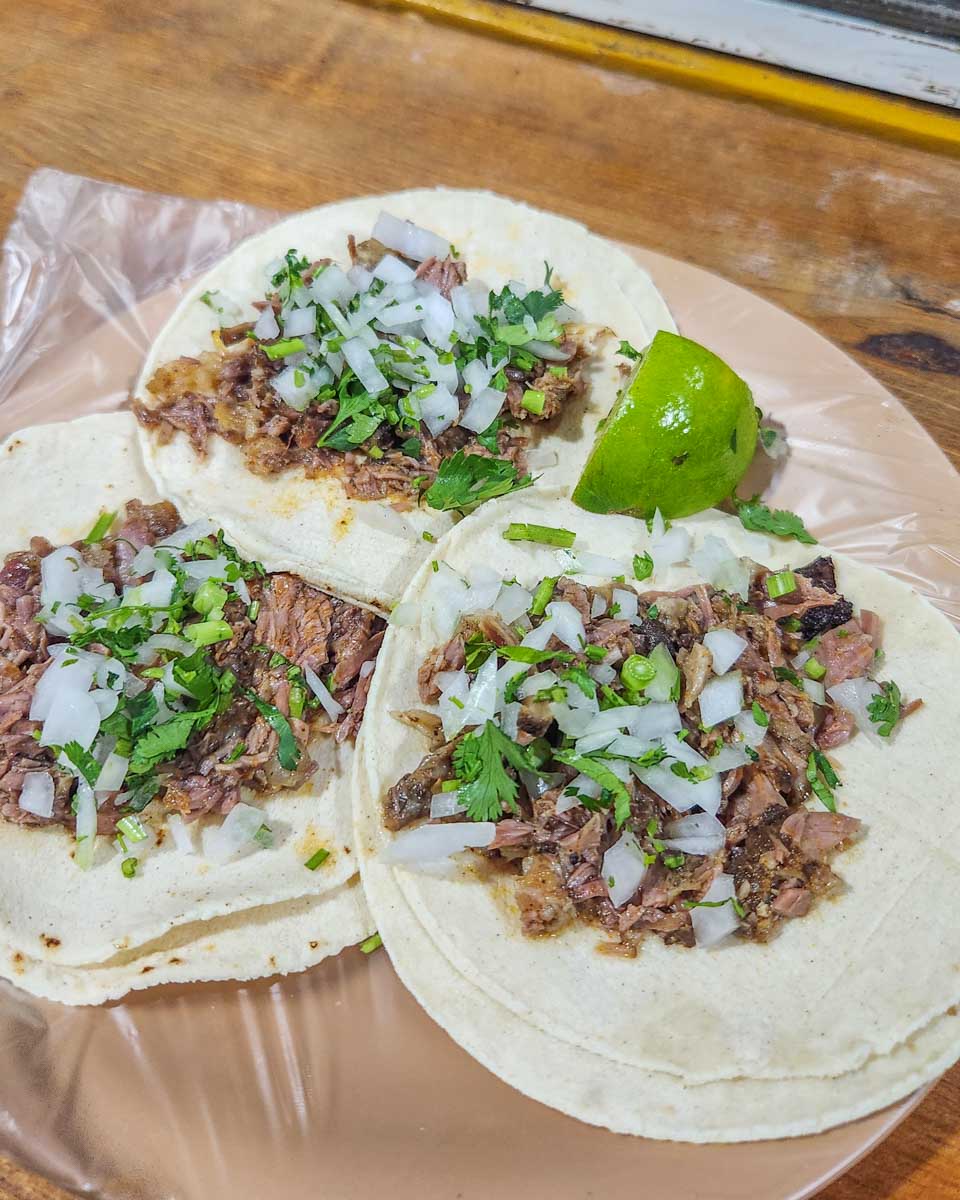 Tacos Barbacoa in Mexico City