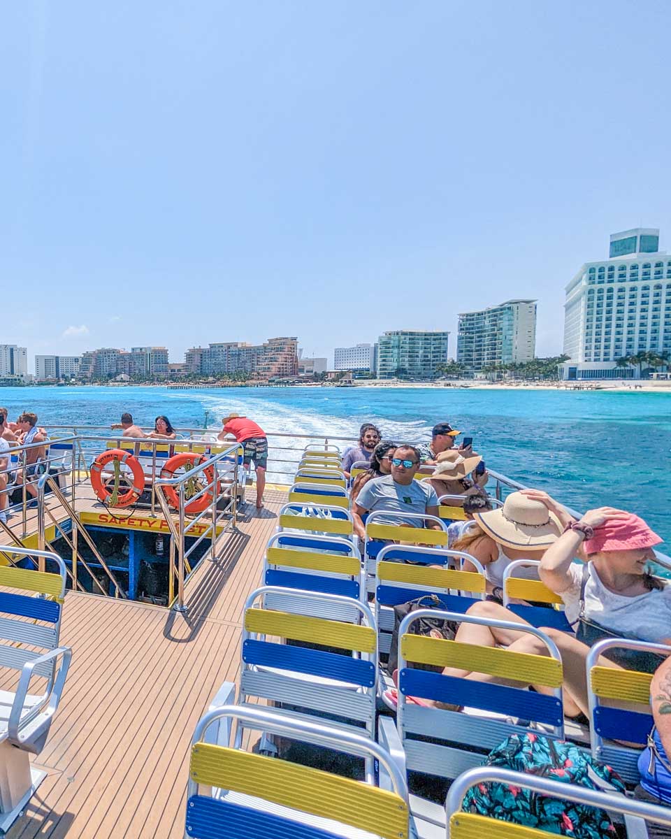 The ferry from Cancun to Isla Mujeres