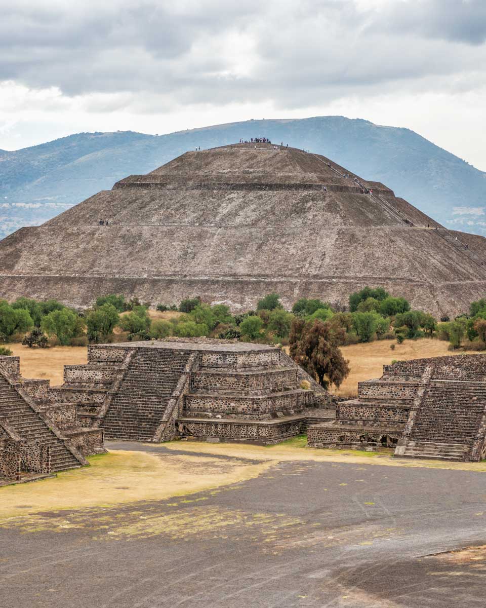The main temple at Teotihuacán
