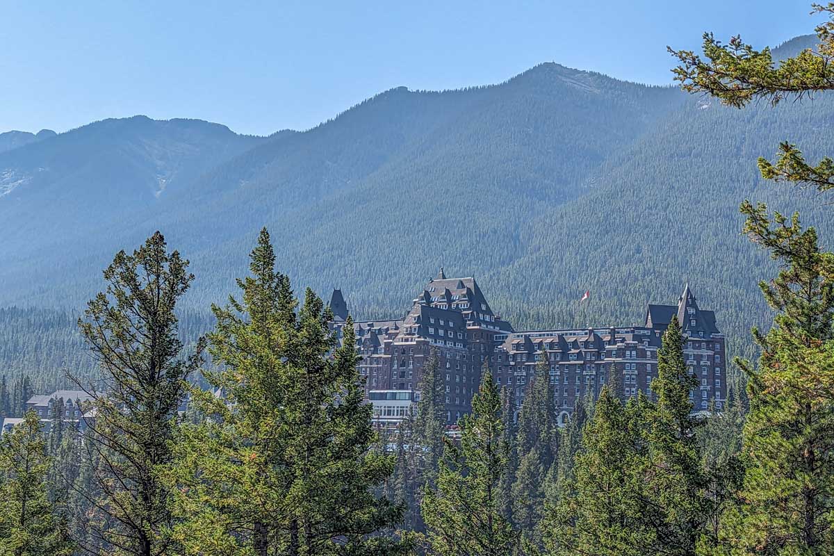 Views at Surprise corner in Banff