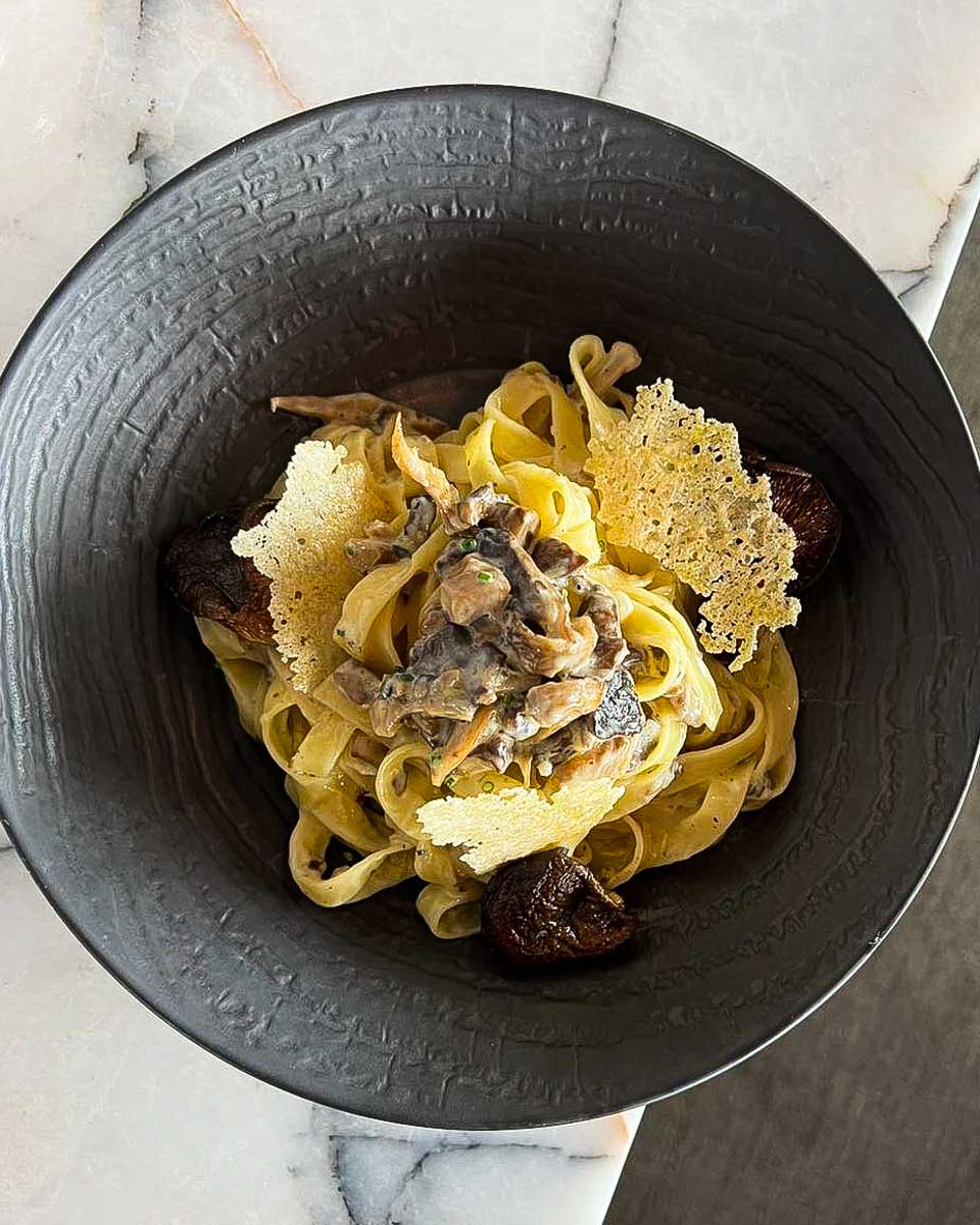 Wild Mushroom Tagliatelle from Five Sails Vancouver