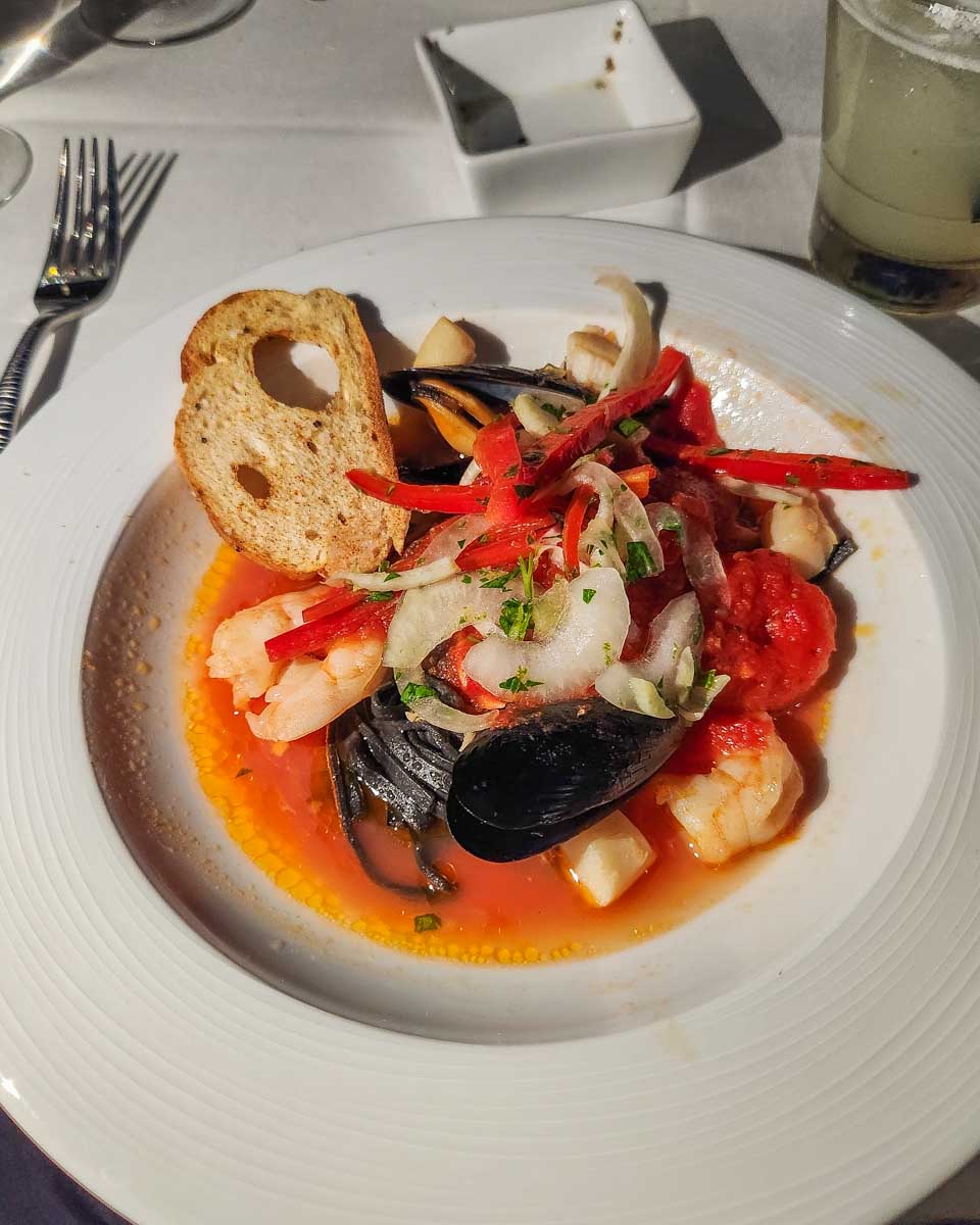 Our main dish on the Bateaux New York Premier Dinner Cruise in NYC