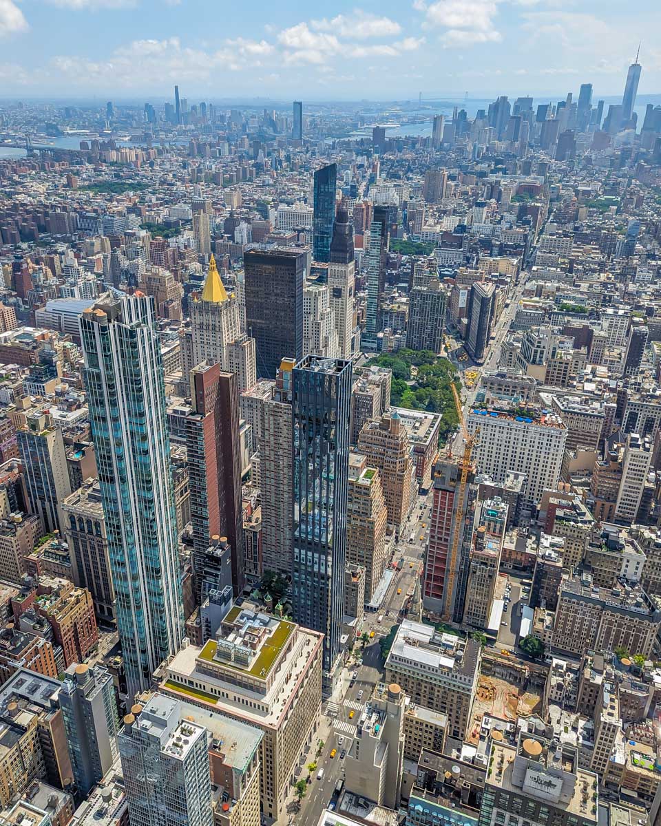 86th Floor Observatory in New York view of the city
