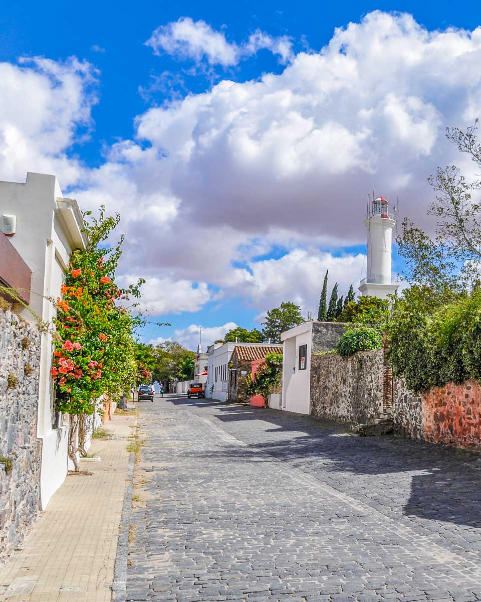 An old street in Colonia del Sacramento in Uruguay