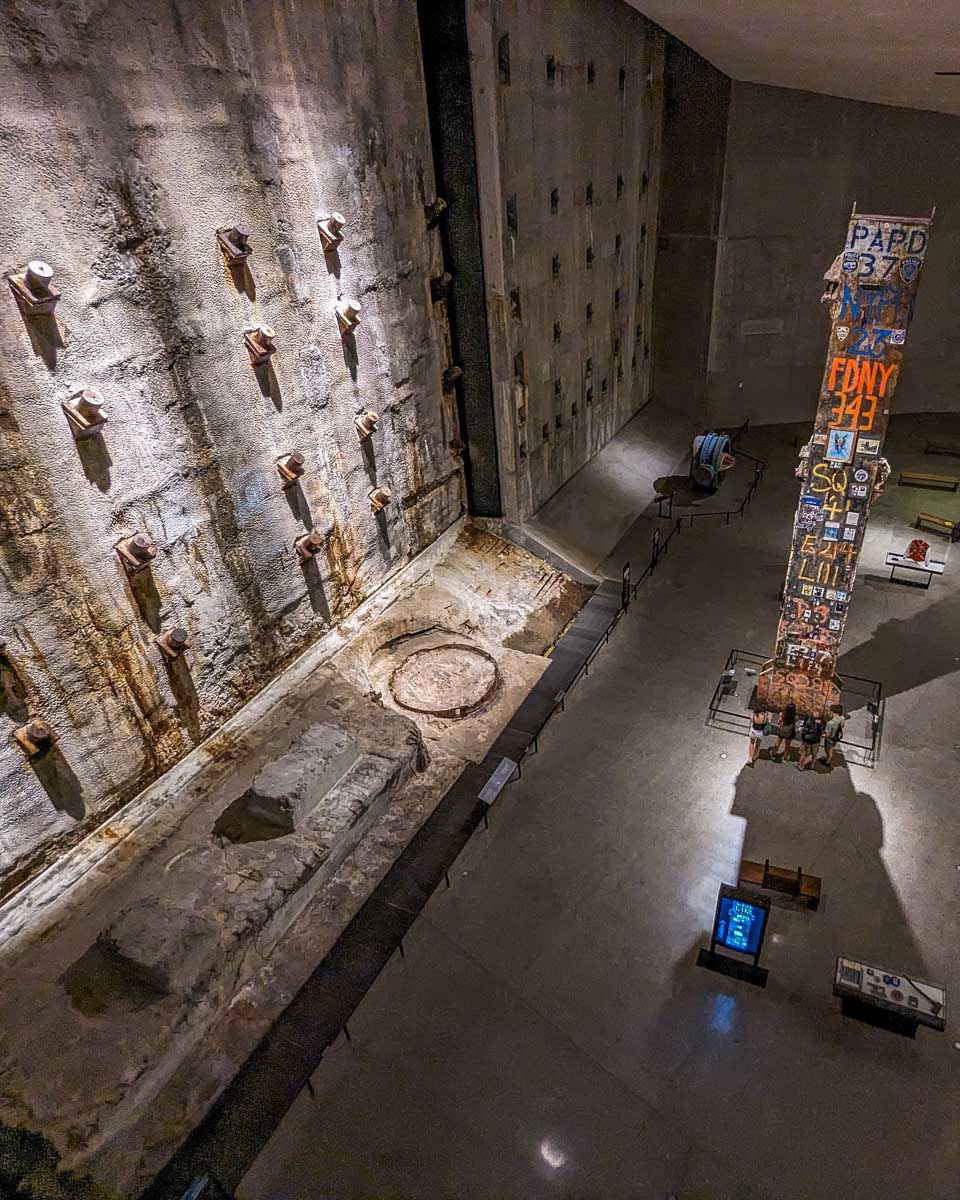 Display inside the 911 Memorial and Museum in New York City