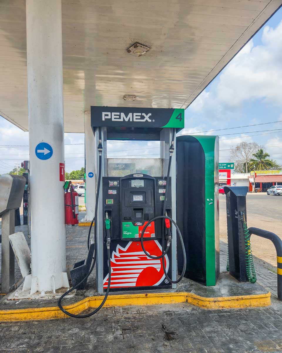 Gas pump in Mexico