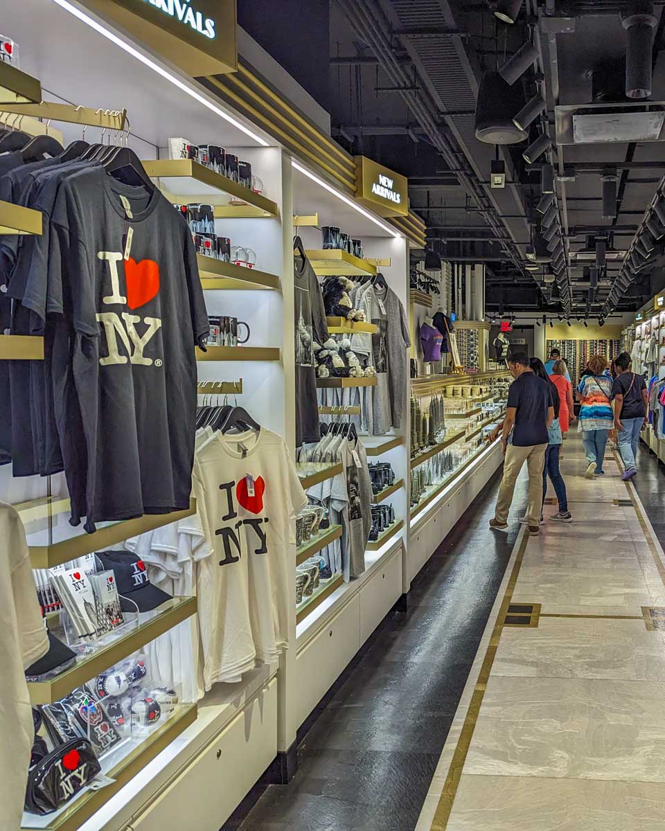 Gift shop at the Empire State Building in NYC