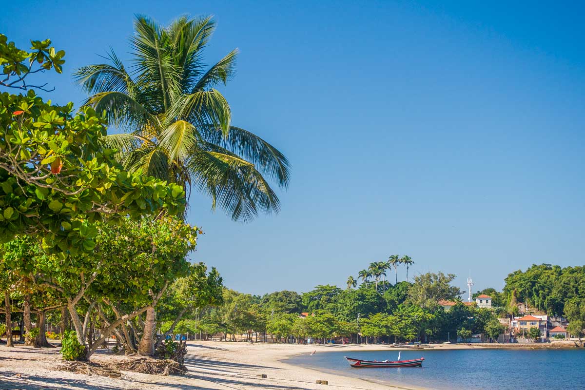 Ilha de Paquetá beach in Brazil