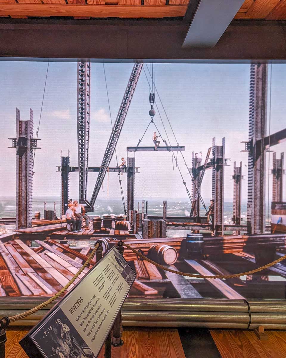 Museum display the the Empire State Building in New York City