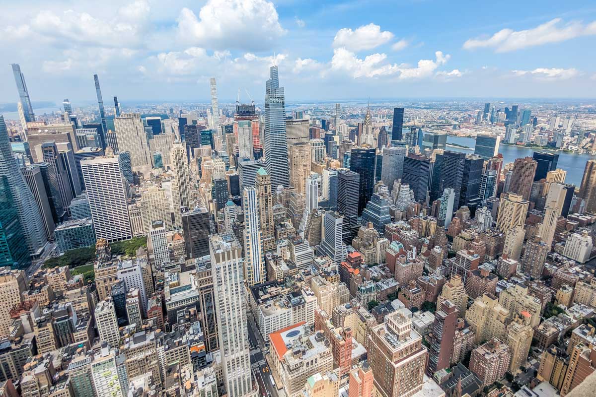 New York City as seen from the Empire state Building