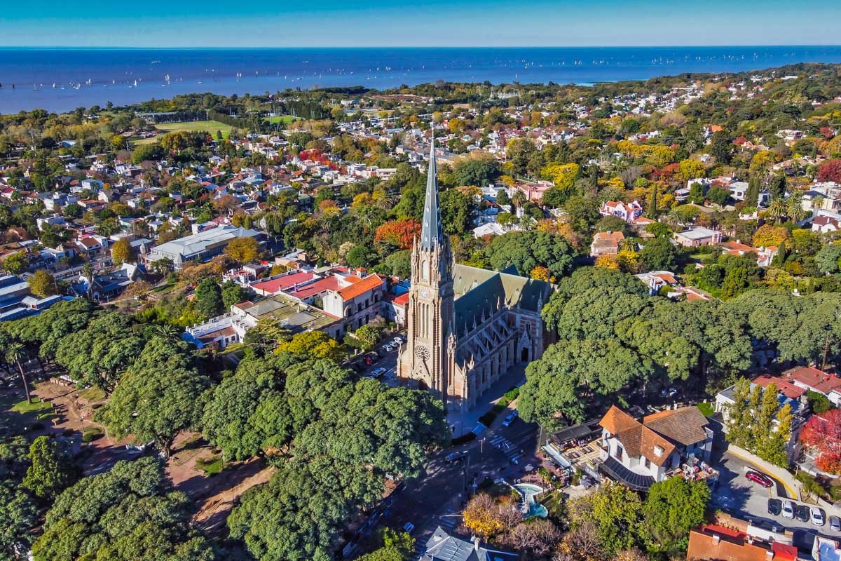 San Isidro city around the San Isidro Cathedral in Argentina