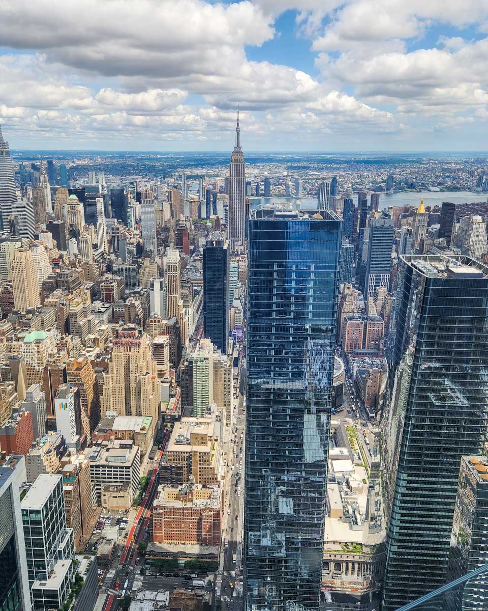 View looking towards the Empire State Building from the Edge NYC