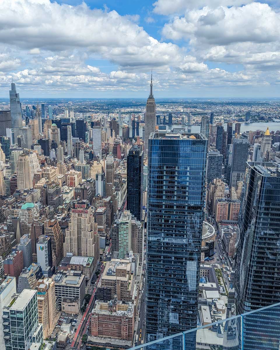 View of New York City and the Empire State Building from The Edge NYC