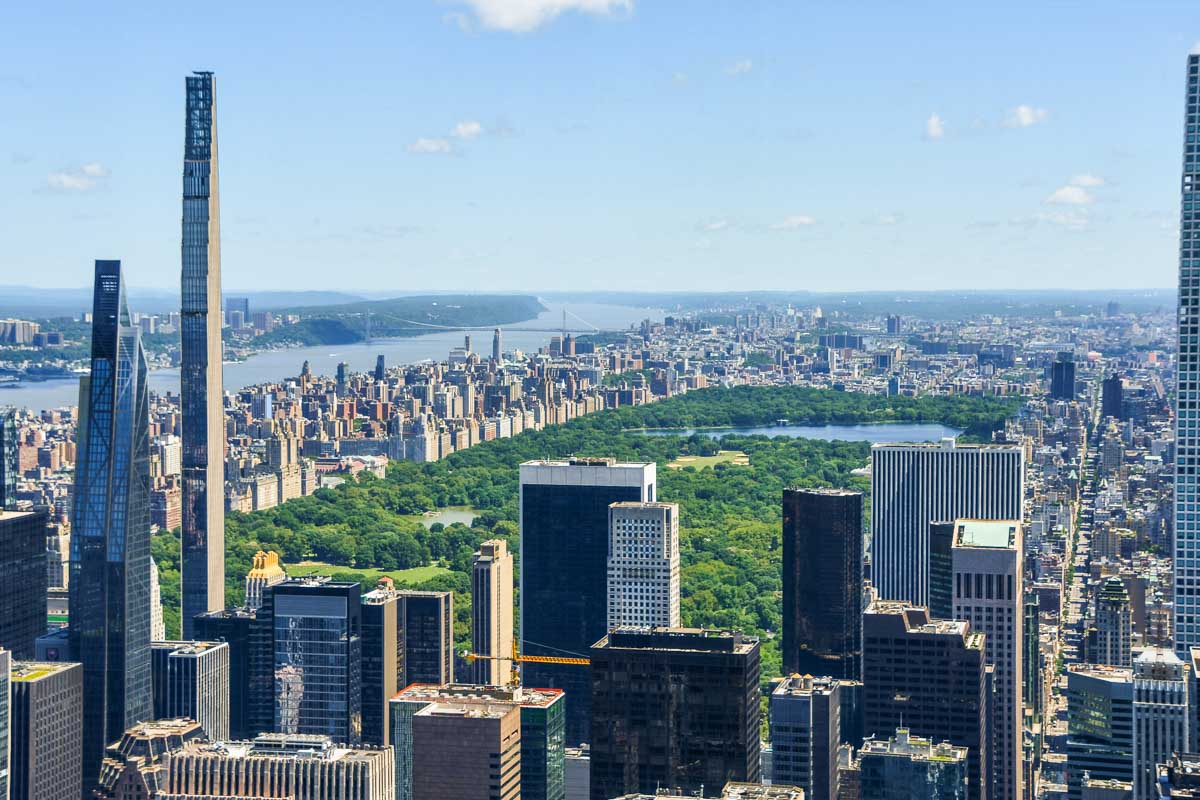 Views of Central park from SUMMIT One Vanderbilt in New York City