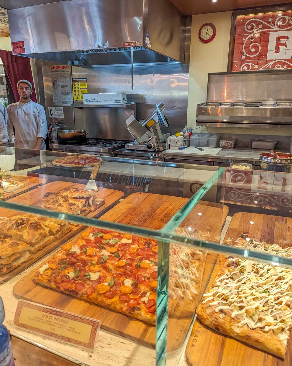 Filaga Pizza inside the Chelsea Market