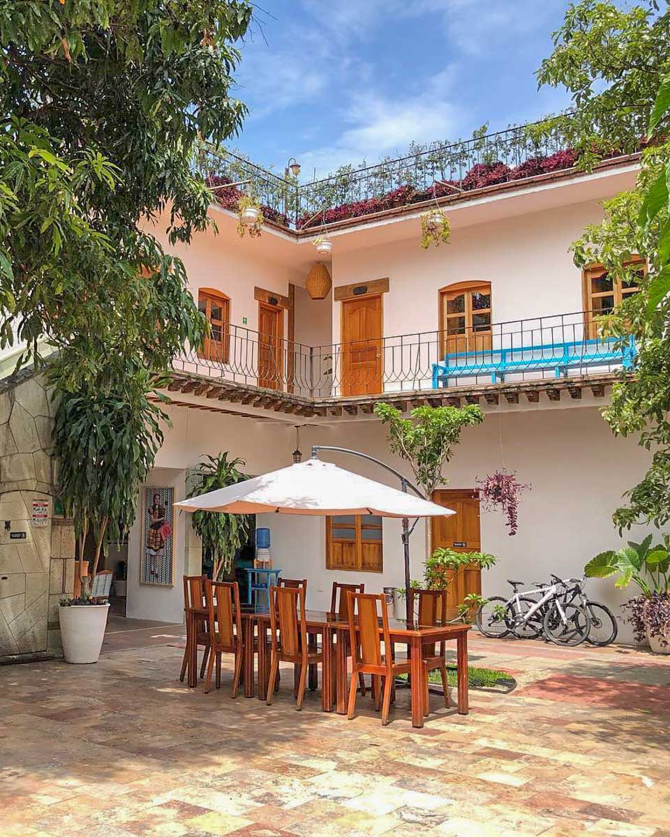 NaNa Vida Hotel Oaxaca courtyard