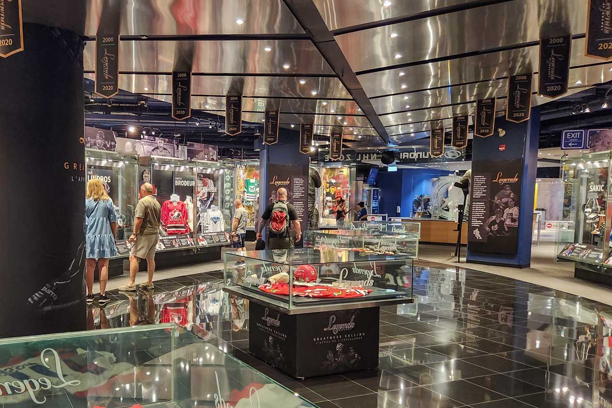 legends area inside the Hockey Hall of Fame in Toronto
