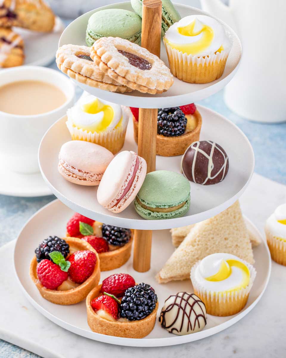 A high tea display in NYC