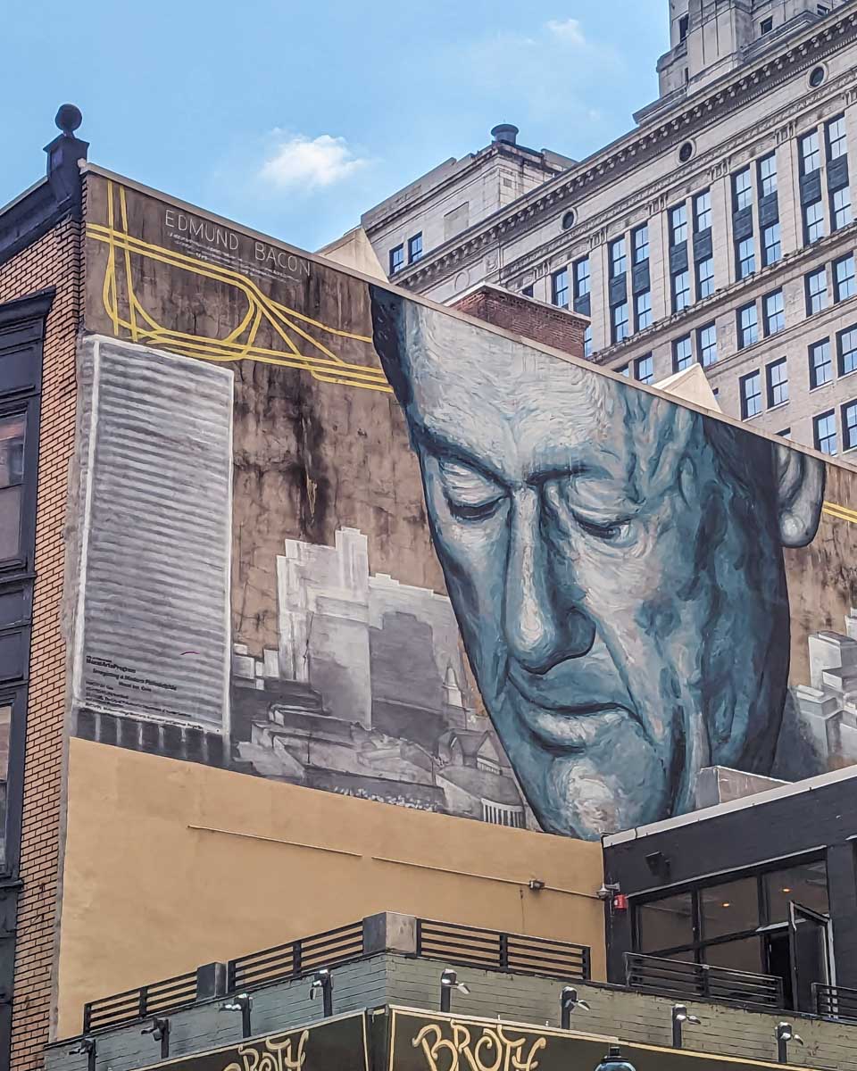 A large street mural in Philadelphia, USA
