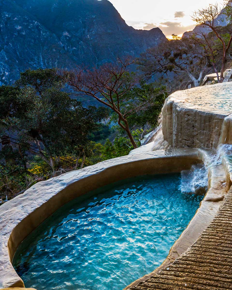A small pool at the Tolantongo springs in mexico