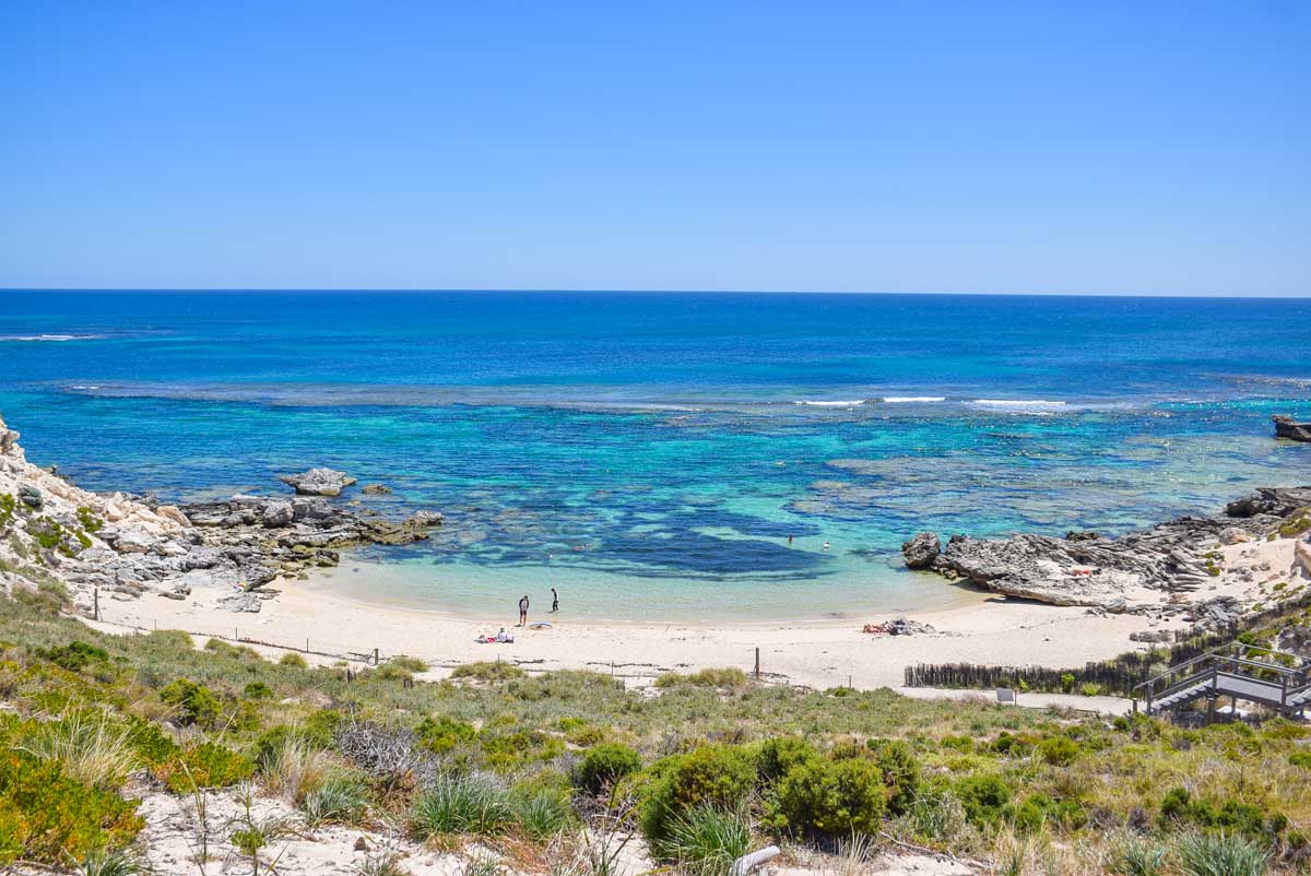 A-stunning-bay-on-Rottnest-Island near Perth Australia