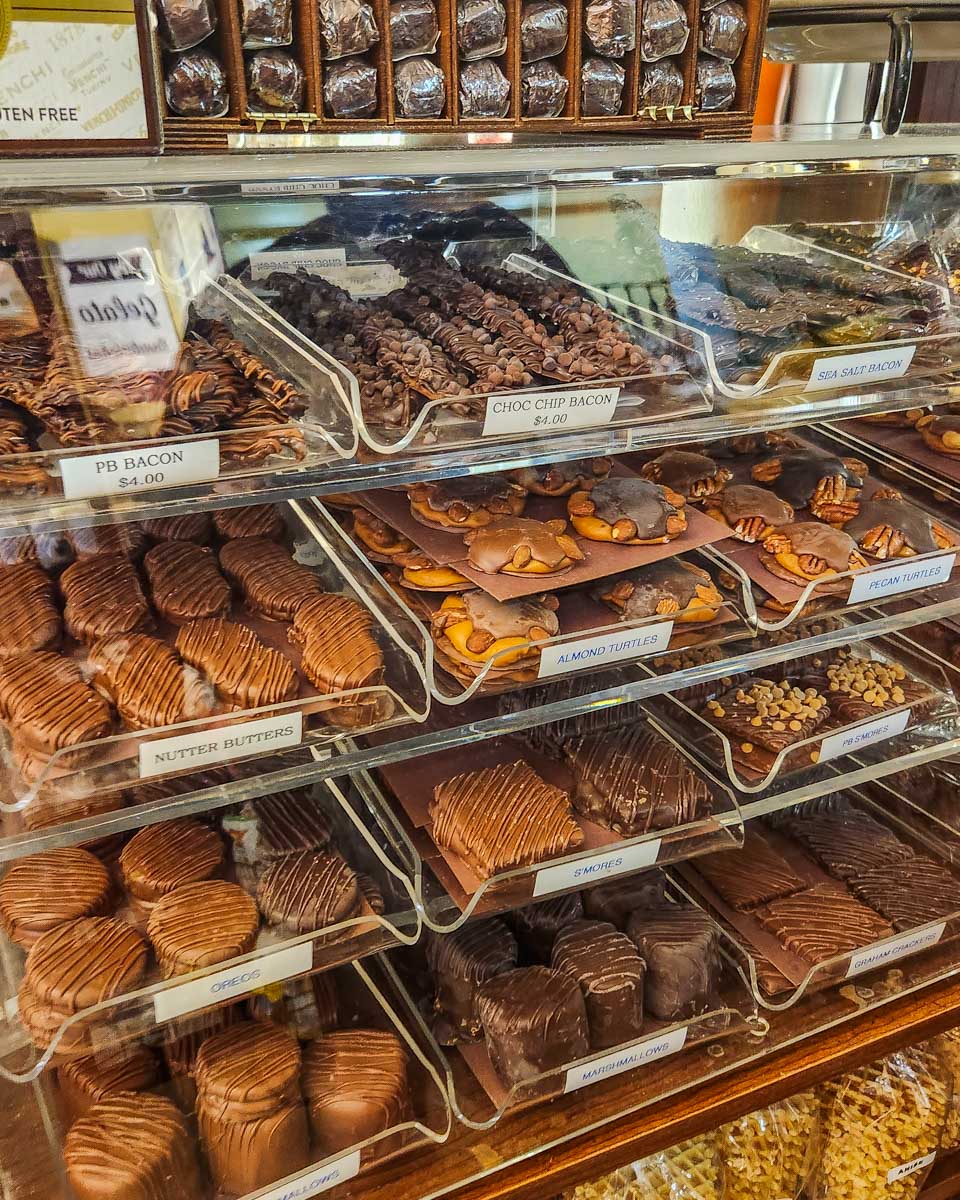 Choclate cookies we tried in the Italian Market during a food tour in Philadelphia, USA