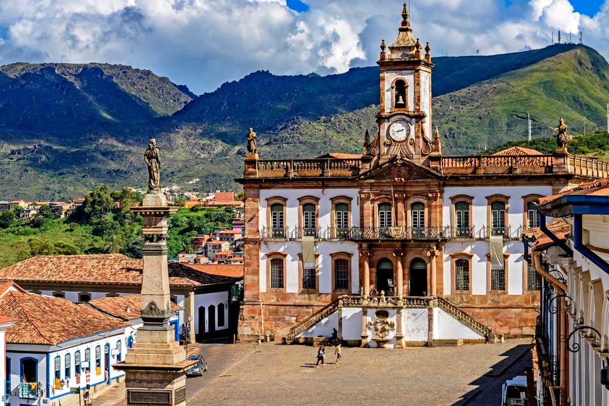 Colonial Buildings in Ouro Preto, Brazil