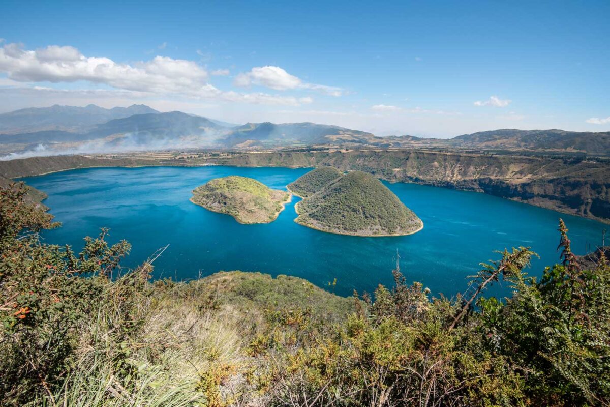 Cuicocha Lagoon in Ecuador