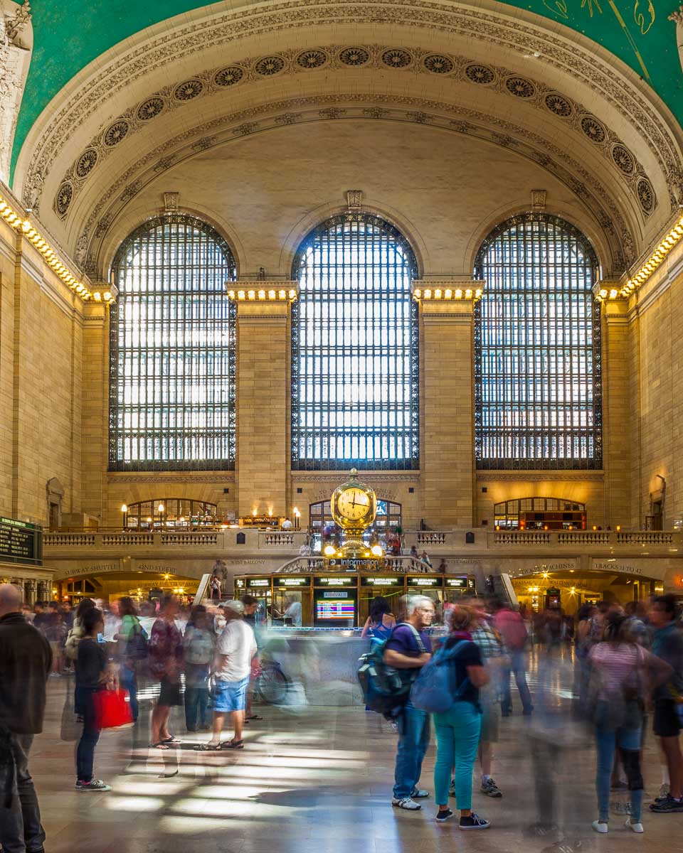 People walk through Grand Central Station in New York City