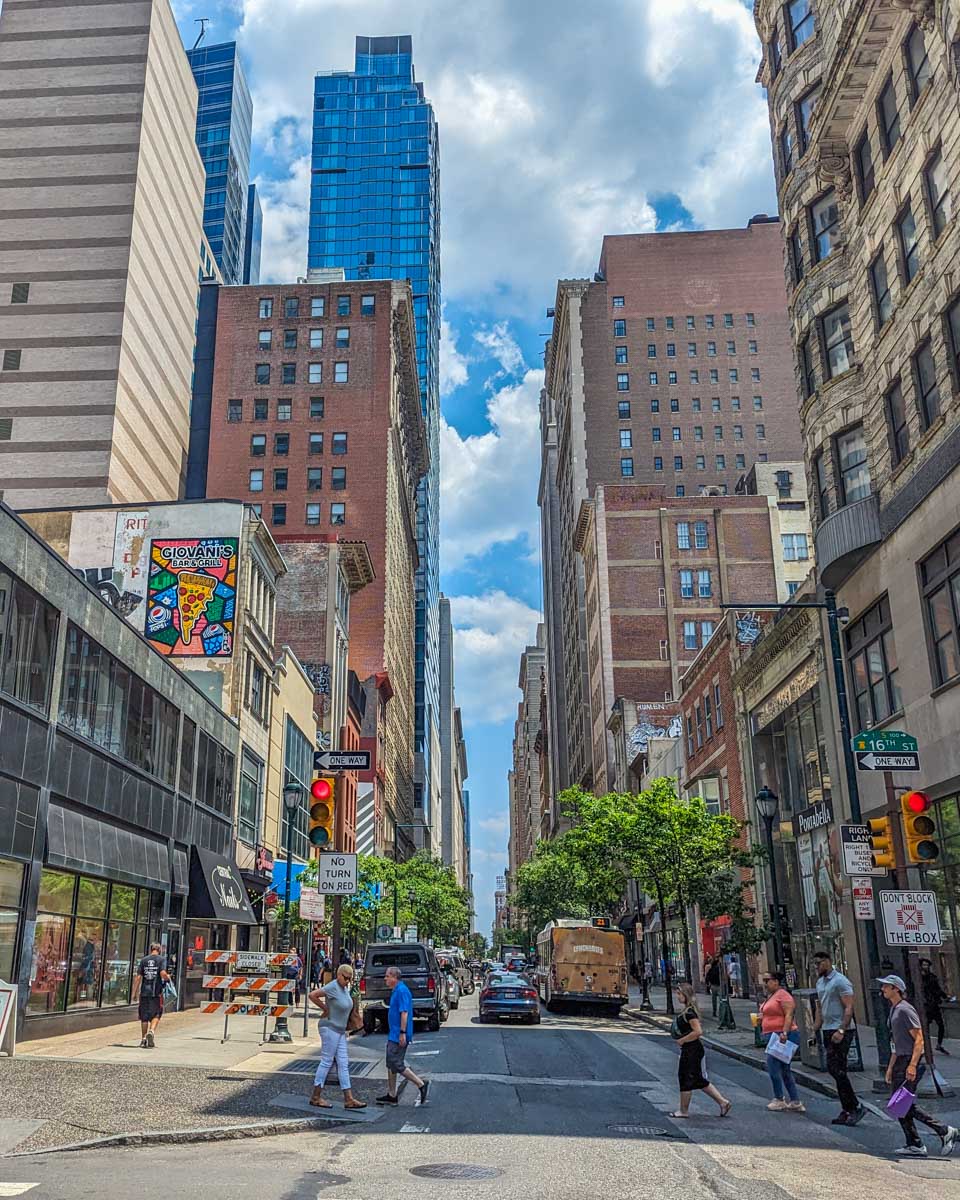 Streets of Philadelphia during a food tour