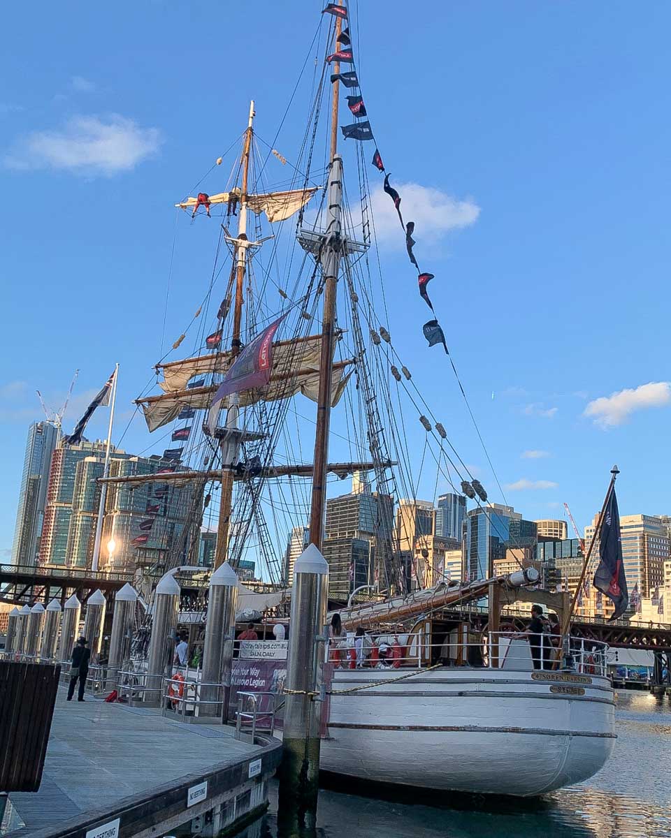 Sydney Harbour Tall Ships a tall ship seen on a tour of Sydney Harbour Australia 1