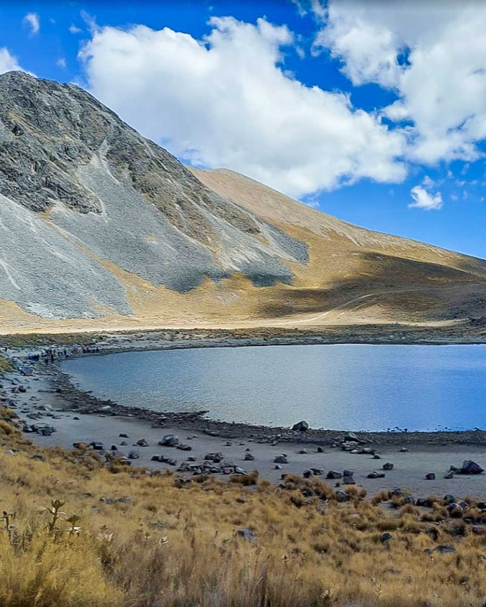 The lake at Nevado de Toluca Volcano in mexico