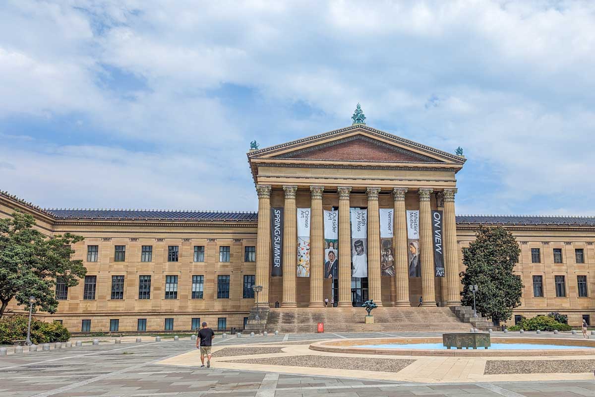 The outside of the Philadelphia Museum of Art in Philadelphia, USA