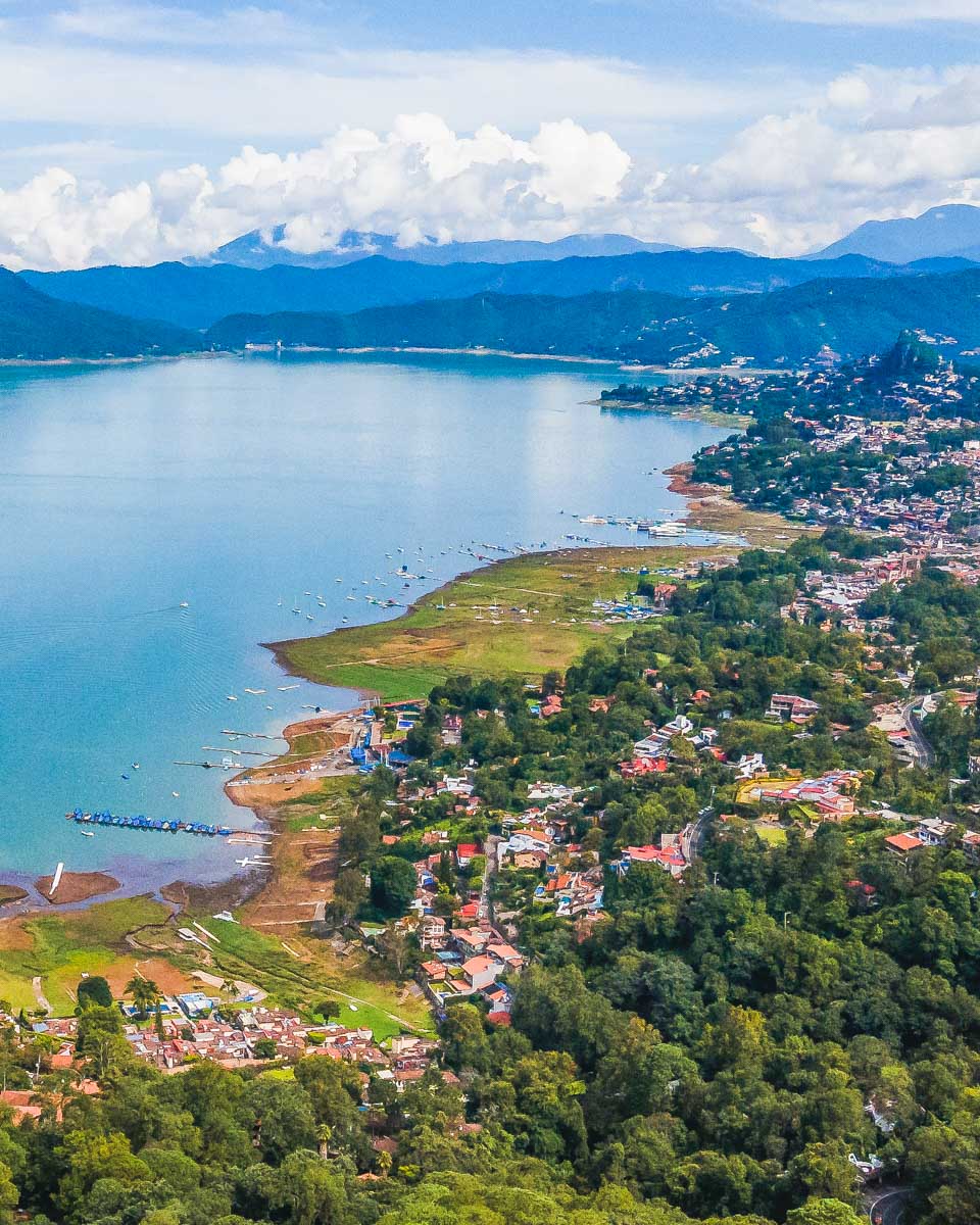 Town of Valle de Bravo from above!