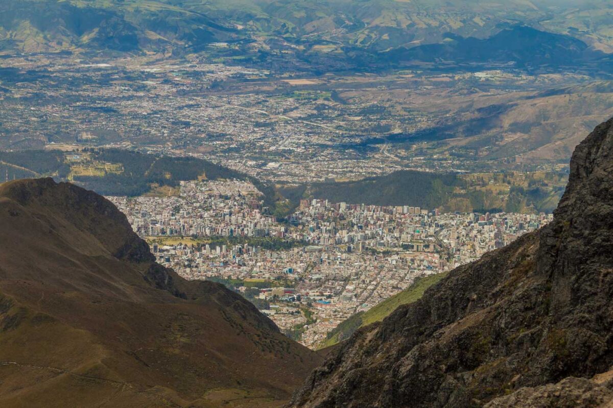 Views of Quito from Rucu Pichincha