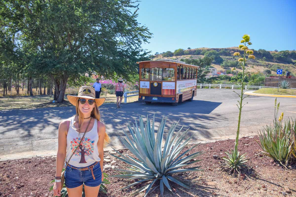 Bailey poses for a photo in Tequila Mexico on a tour from Puerto Vallarta