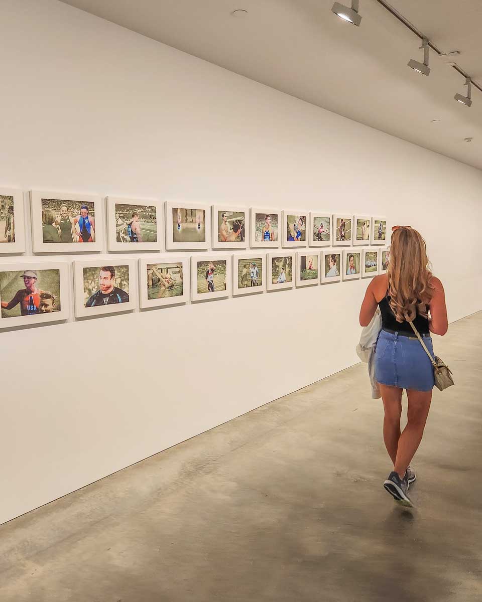 Bailey walks the Art Gallery of New South Wales in Sydney, Australia