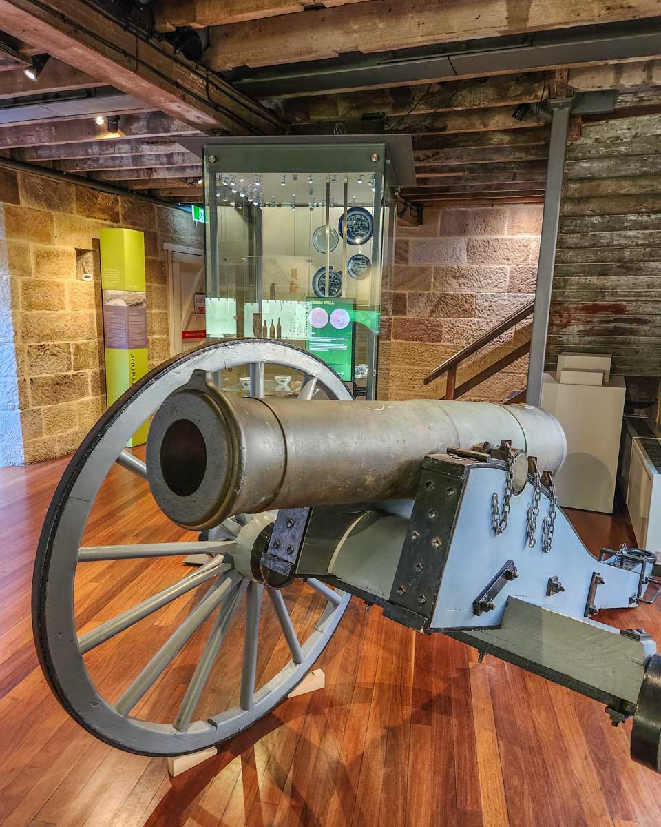 Canon at the The Rocks Discovery Museum in Sydney, Australia