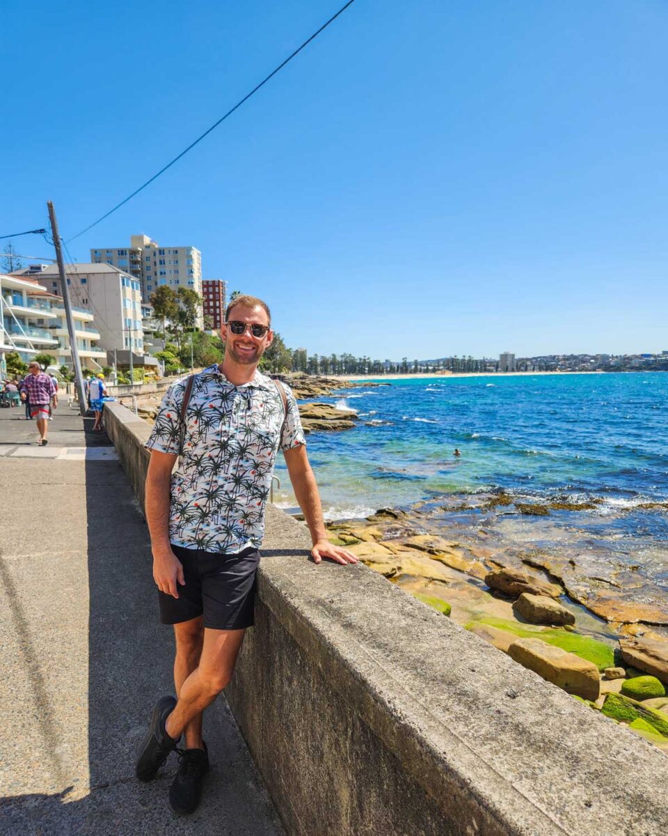 Daniel on the Manly to Shelly Walk